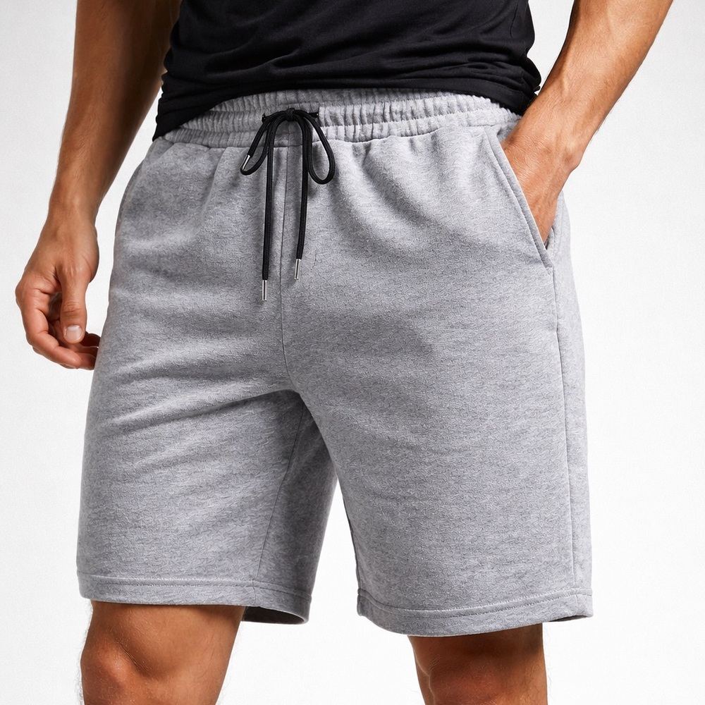 Ananke Men’s‎ Heather Grey Fleece Shorts Size Small Drawstring Lounge NWT